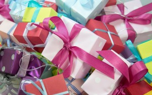 Presents Wrapped With Bows