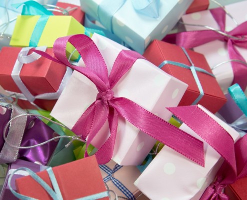 Presents Wrapped With Bows
